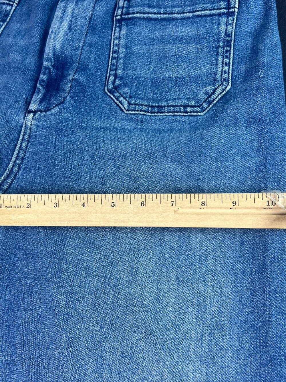 Maeve Jeans Women 29x23* Colette Wide Leg High Rise Crop Blue Faded Denim Tag 29 - Picture 14 of 16
